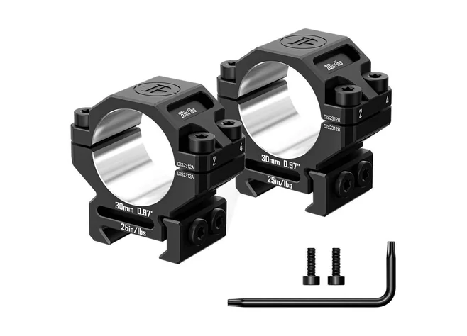 Кільця Discovery Scope Mount 6061 Series (30 мм) Low на Picatinny. ВН - 9.5 мм Фото 2